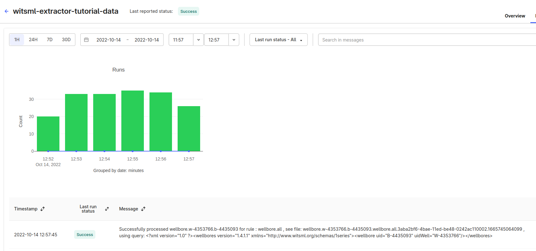 CDF Extraction Pipelines - Ingestion runs