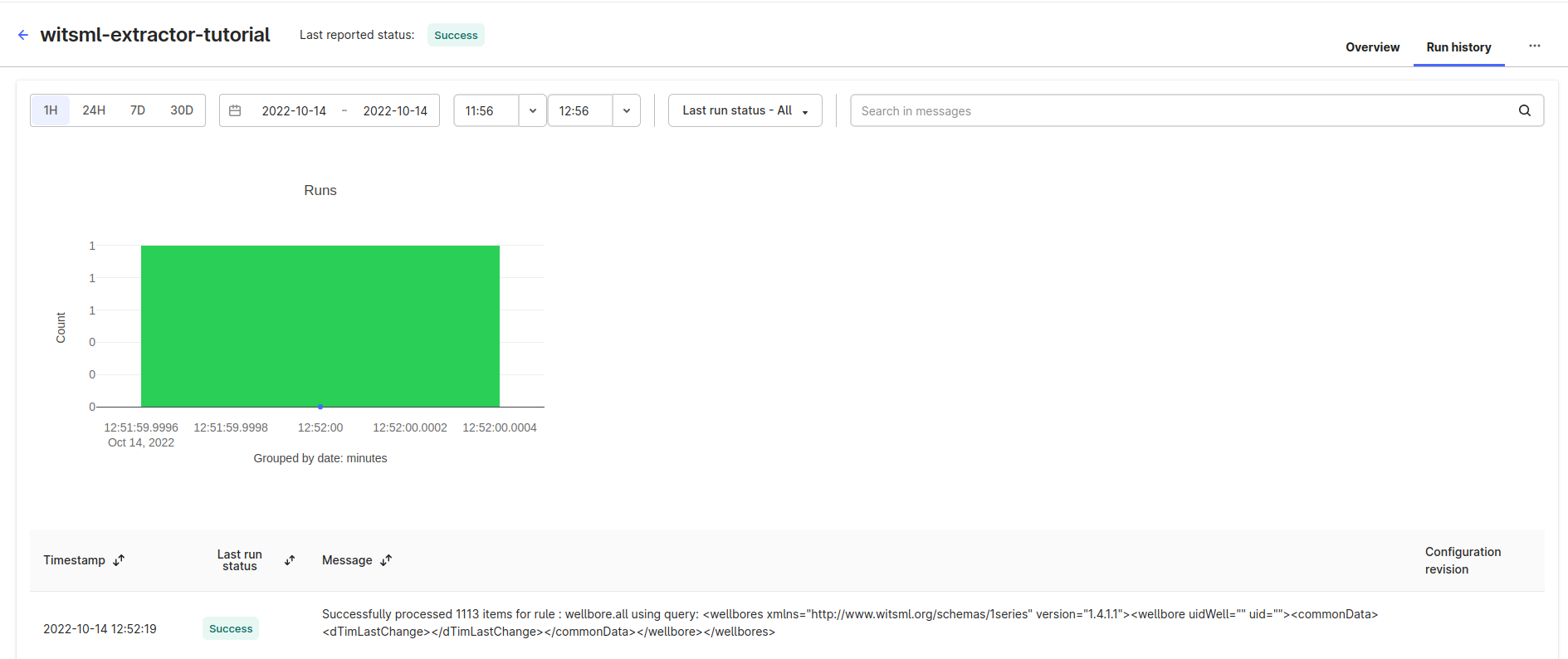CDF Extraction Pipelines - Scheduler runs